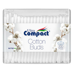 Ватные палочки Ultra Compact Cotton Buds, 200 шт
